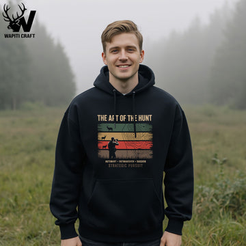 The Art of the Hunt Hoodie Skillful Tracking and Relentless Pursuit for Elite Outdoorsmen - Wapiti Craft