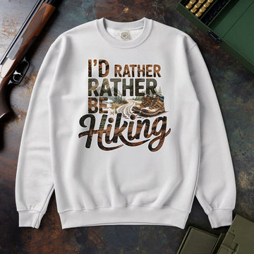 I’d Rather Be Hiking Shirt, Outdoor Adventure T-shirt, Trail Walking Tee, Gift For Hikers, Wapiti Craft Sweatshirt