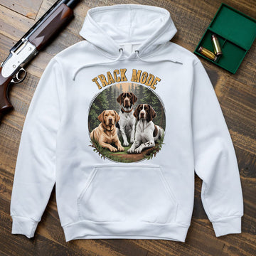 Track Mode Hunting Dogs Tee, Funny Hunting Dog Shirt For Men, Gift For Dog Lovers And Hunters, Gift For Bird Dog Owners, Wapiti Craft Hoodie