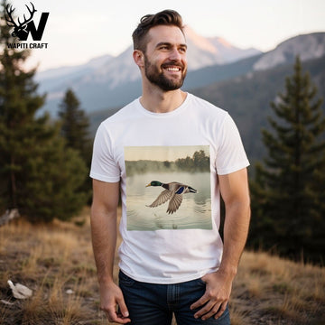Morning Flight – Mallard Reflections T-Shirt