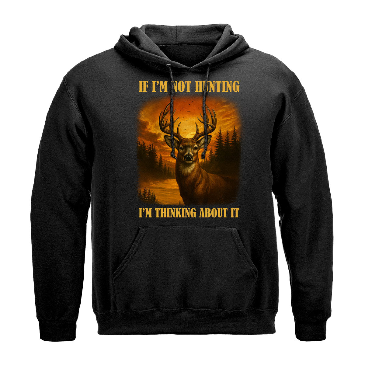 Buck Forest Sunset Graphic Tee, Deer Hunting Shirt For Men, Hunting Obsession Quote Shirt, Gift For Outdoorsmen, Wapiti Craft Hoodie