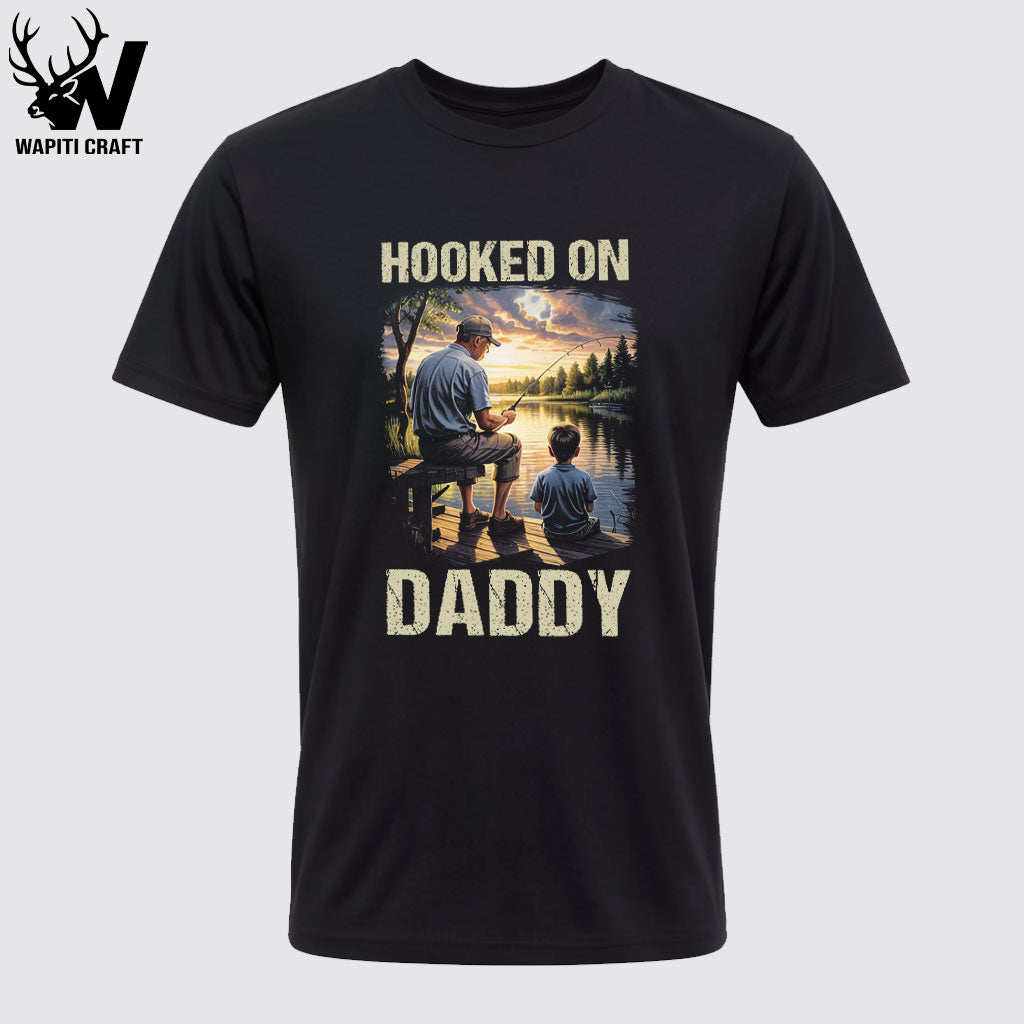 Fishing Buddy Shirt for Dad & Son – Hooked on Daddy Father’s Day T-Shirt