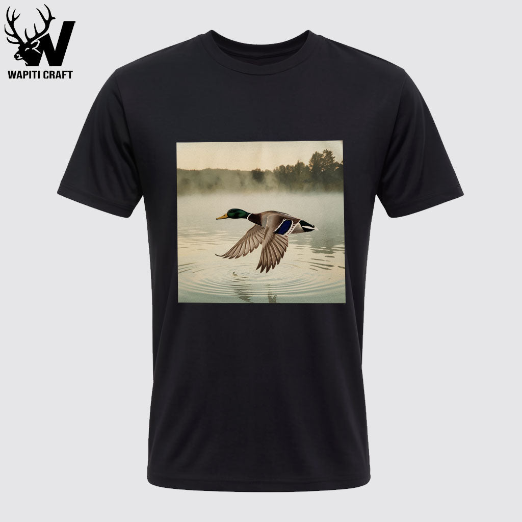 Morning Flight – Mallard Reflections T-Shirt