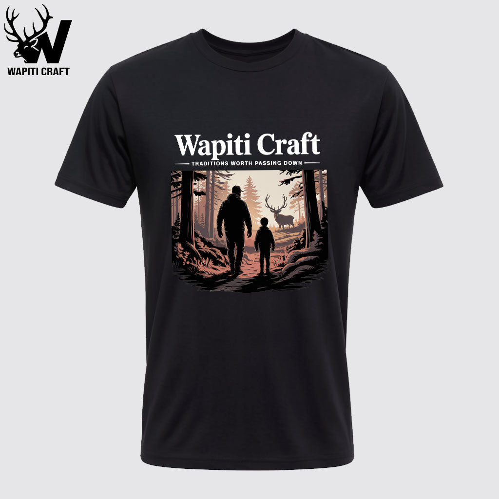 Traditions Worth Passing Down - Father And Son Hunting Graphic T-Shirt