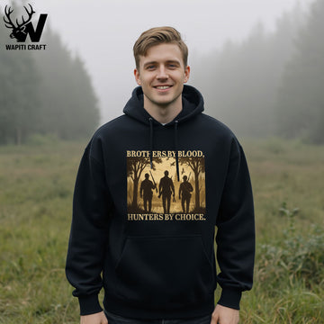 Brothers by Blood Hunting Shirt – Hunters by Choice Duck Hunting Hoodie - Wapiti Craft
