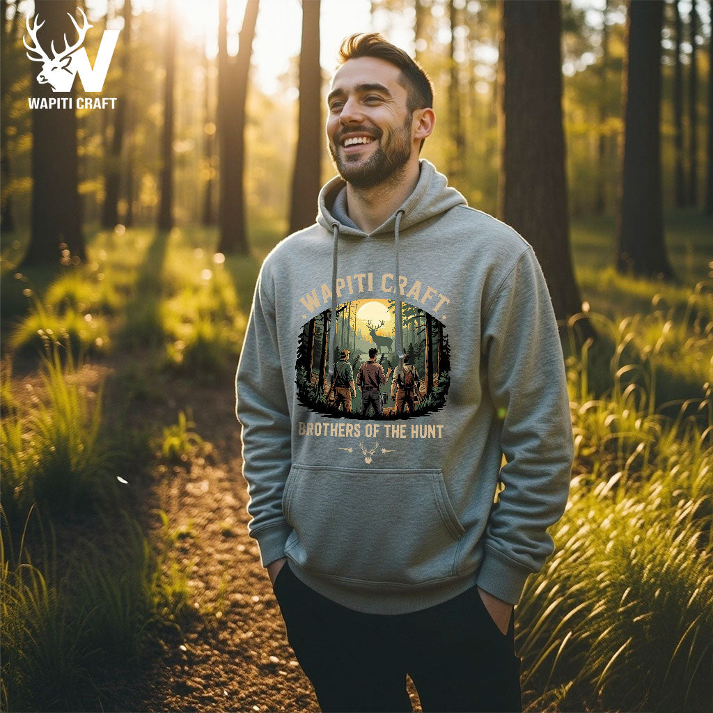 Hunting With Brothers Hunting Memories Hoodie Deer Tracking Crew - Wapiti Craft