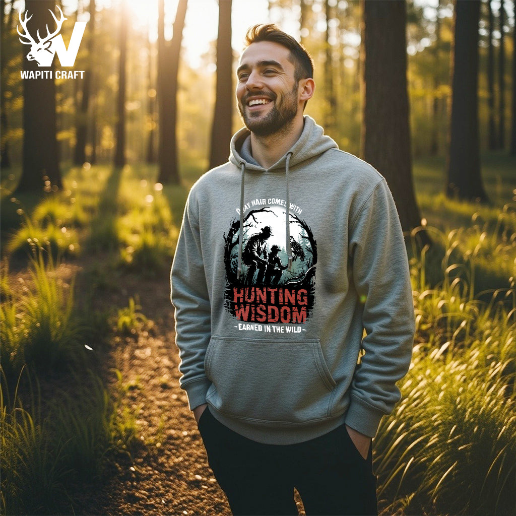 Hunting Wisdom Hoodie  Lessons, Memories & Hunting Experience With Dad Gift For Father - Wapiti Craft