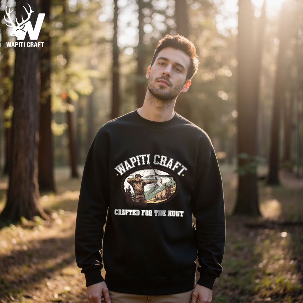 Crafted for the Hunt – Vintage Archery Elk Sweatshirt