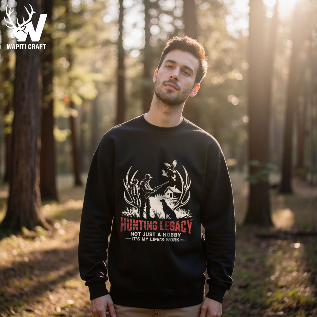 Hunting Legacy Sweatshirt Still Sharpening the Skill, No Matter the Season - Wapiti Craft