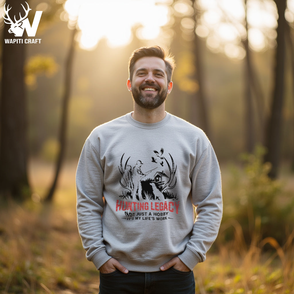 Hunting Legacy Sweatshirt Still Sharpening the Skill, No Matter the Season - Wapiti Craft