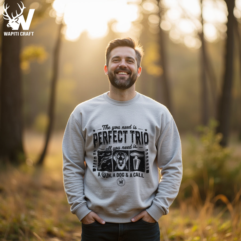 Perfect Trio Sweatshirt Hunting Gear, Buddy & A Call for the Ultimate Duck Hunting Combo - Wapiti Craft