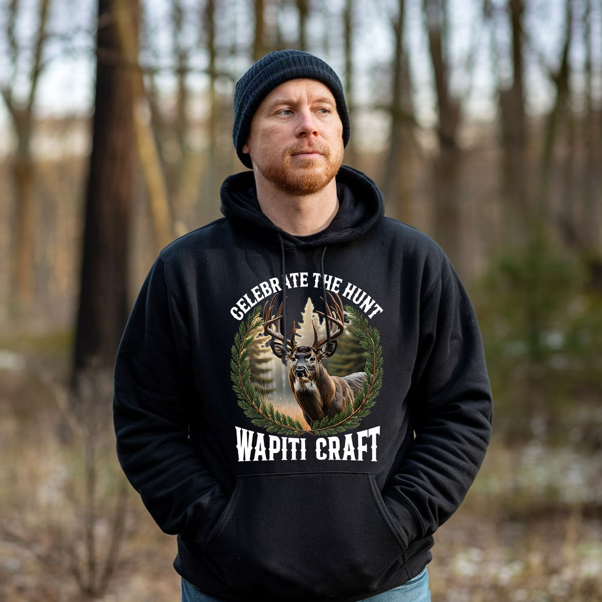 Celebrate The Hunt Shirt, Wapiti Craft Deer Hunting Tee, Buck Hunter Shirt, Gift For Hunters, Wapiti Craft Hoodie