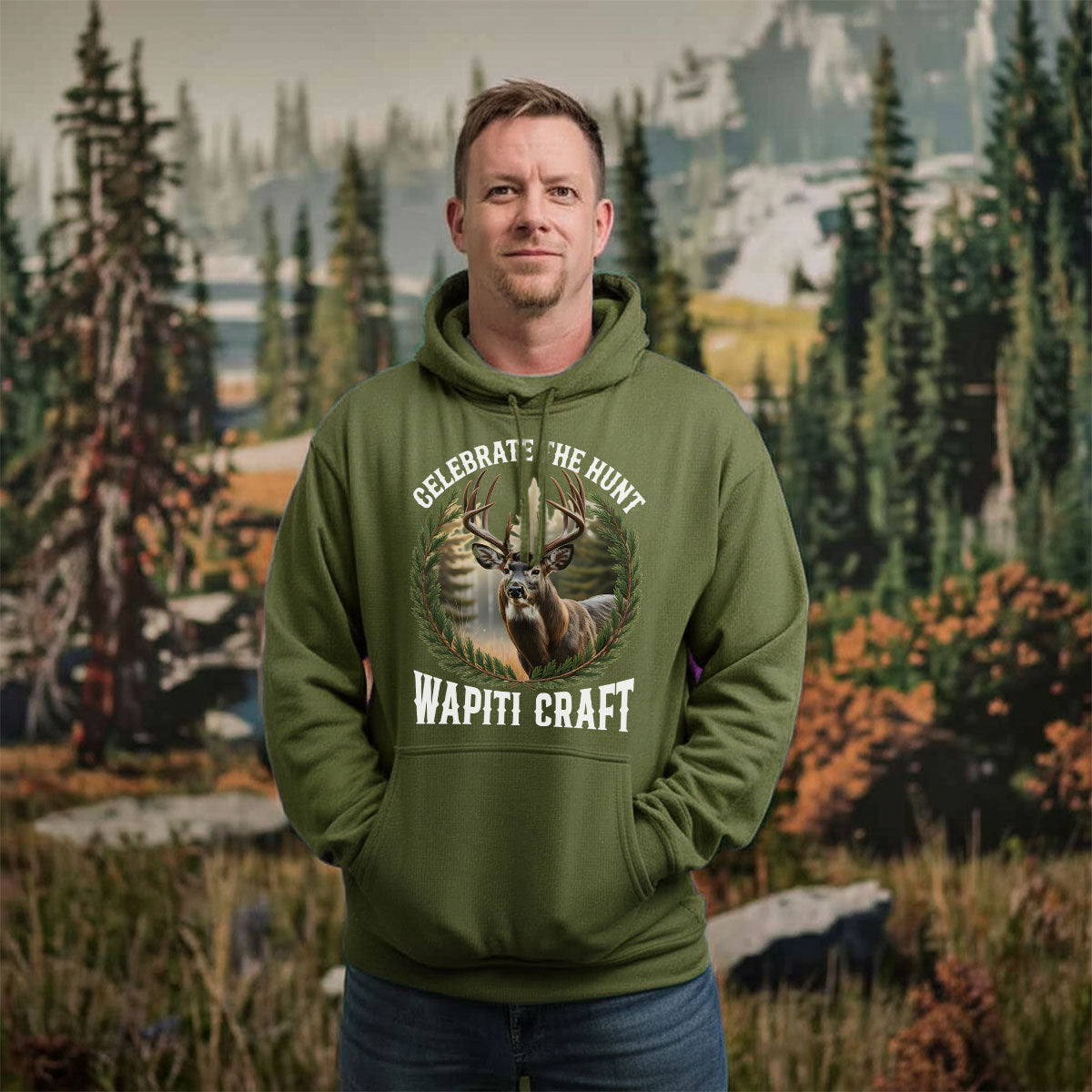 Celebrate The Hunt Shirt, Wapiti Craft Deer Hunting Tee, Buck Hunter Shirt, Gift For Hunters, Wapiti Craft Hoodie