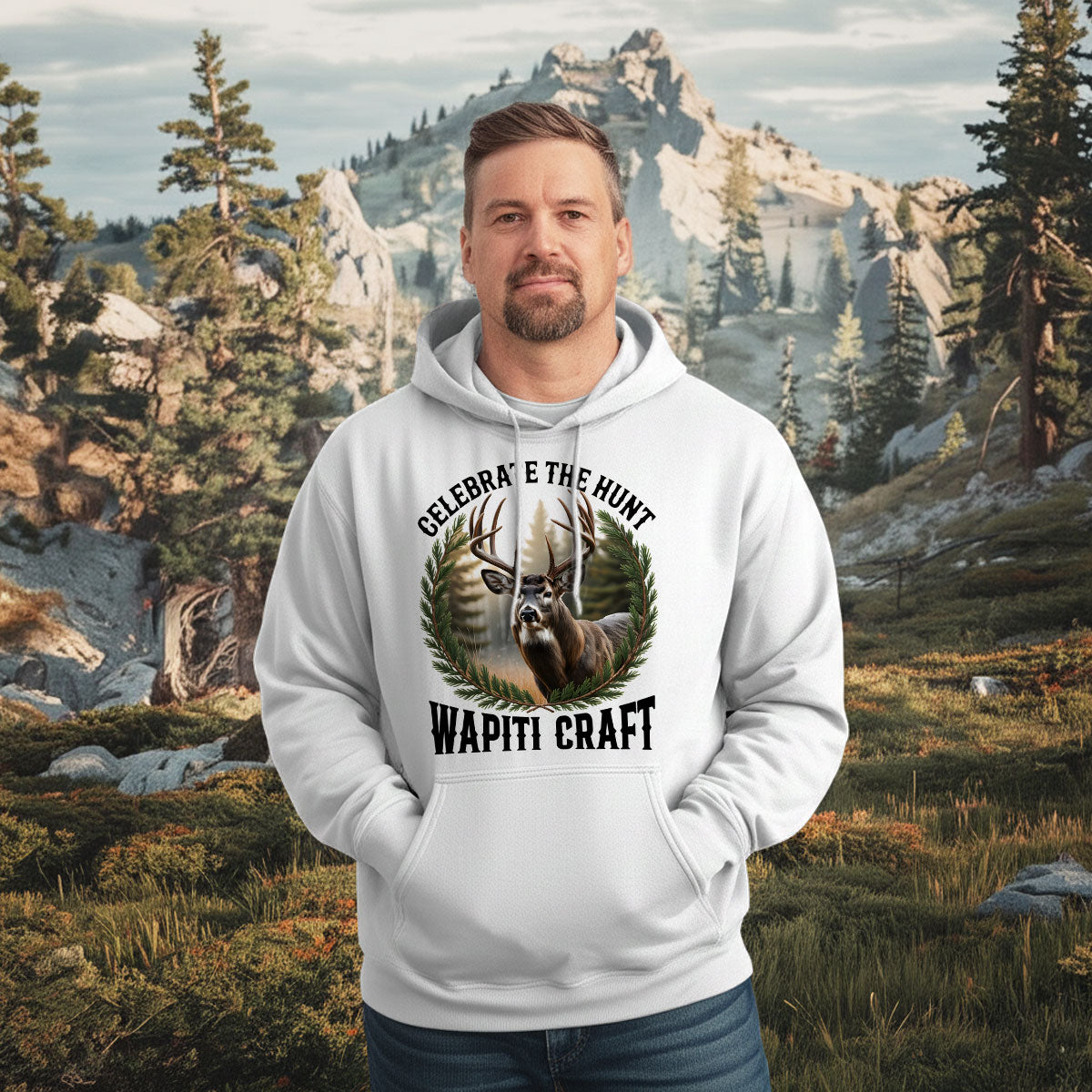Celebrate The Hunt Shirt, Wapiti Craft Deer Hunting Tee, Buck Hunter Shirt, Gift For Hunters, Wapiti Craft Hoodie