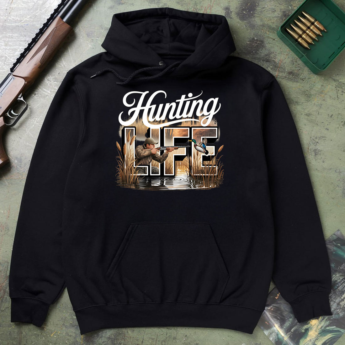 Hunting Life Shirt, Duck Hunting T-shirt, Waterfowl Hunter Tee, Outdoor Sportsman, Gift For Hunters, Wapiti Craft Hoodie
