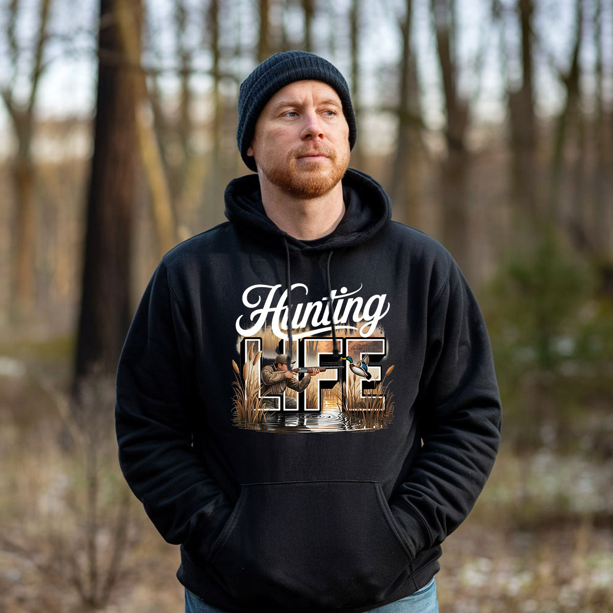 Hunting Life Shirt, Duck Hunting T-shirt, Waterfowl Hunter Tee, Outdoor Sportsman, Gift For Hunters, Wapiti Craft Hoodie