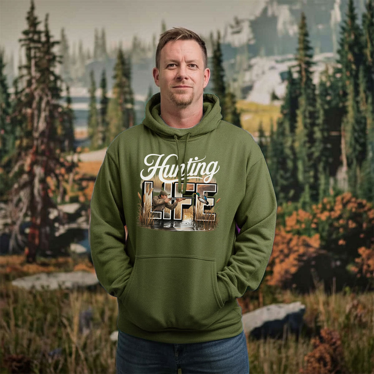 Hunting Life Shirt, Duck Hunting T-shirt, Waterfowl Hunter Tee, Outdoor Sportsman, Gift For Hunters, Wapiti Craft Hoodie