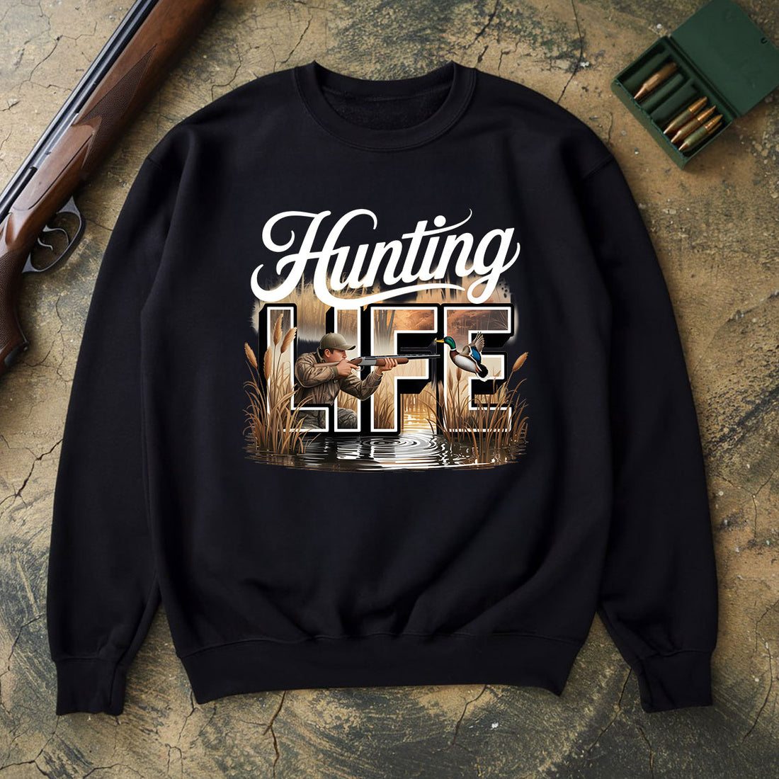 Hunting Life Shirt, Duck Hunting T-shirt, Waterfowl Hunter Tee, Outdoor Sportsman, Gift For Hunters, Wapiti Craft Sweatshirt