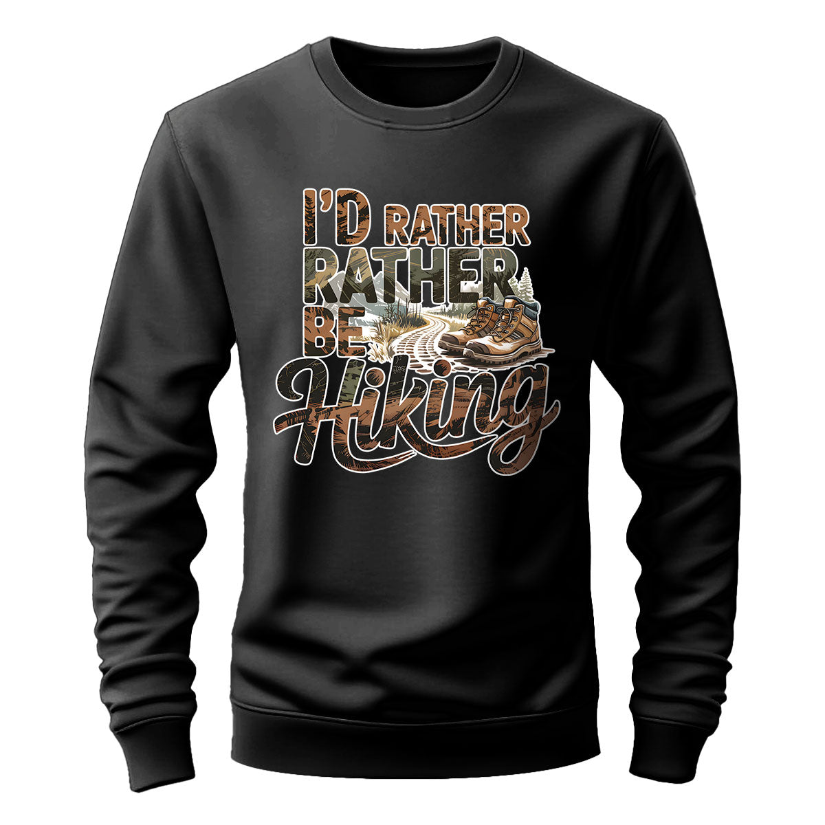 I’d Rather Be Hiking Shirt, Outdoor Adventure T-shirt, Trail Walking Tee, Gift For Hikers, Wapiti Craft Sweatshirt