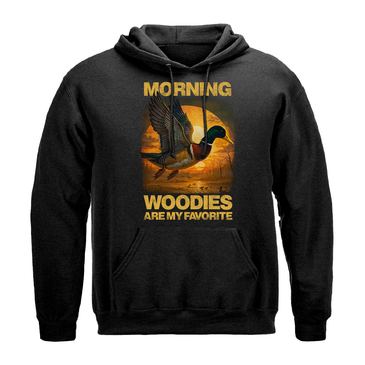 Wood Duck Hunting Shirt For Men, Morning Flight Bird Hunt Tee, Funny Waterfowl Gift Idea, Gift For Hunters, Wapiti Craft Hoodie