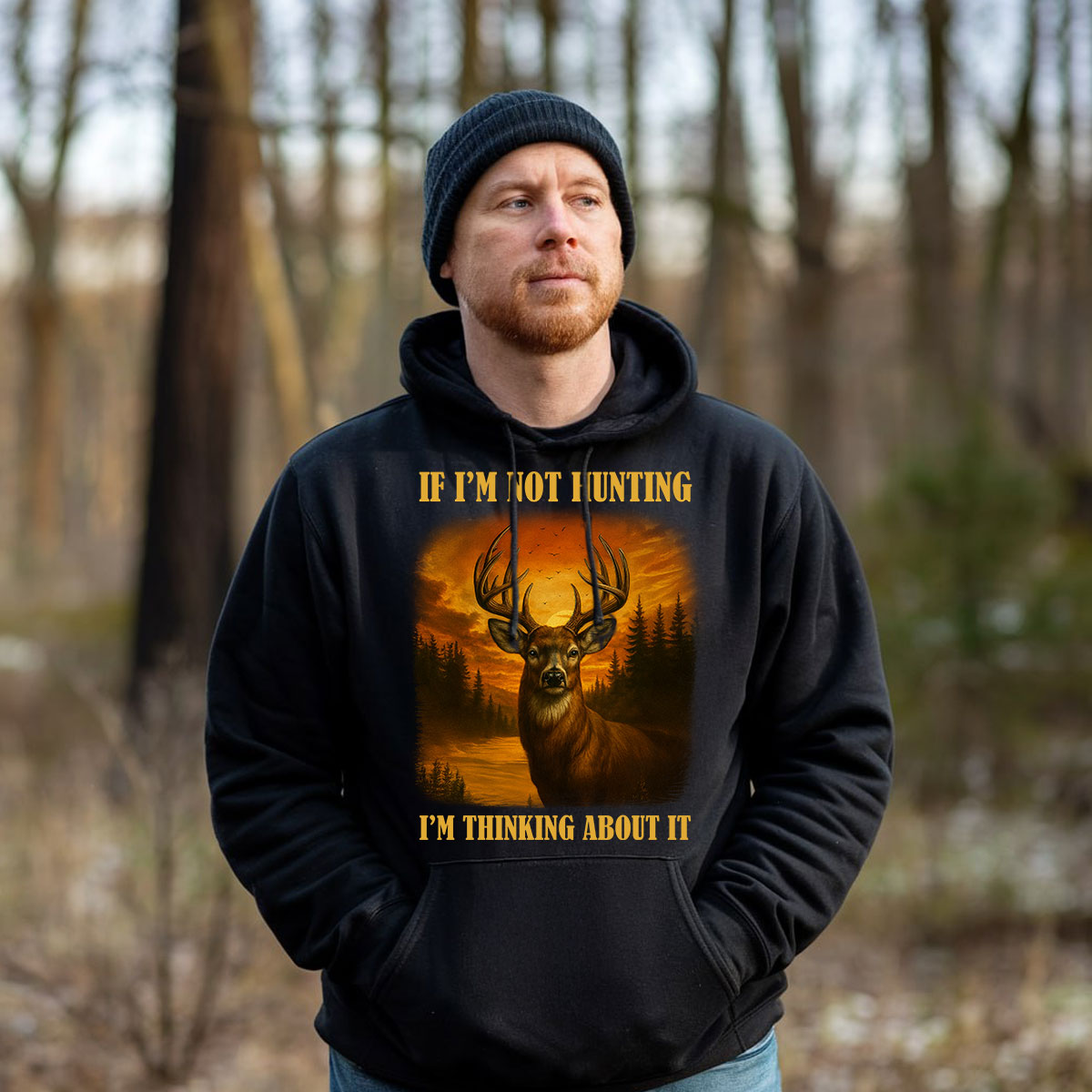 Buck Forest Sunset Graphic Tee, Deer Hunting Shirt For Men, Hunting Obsession Quote Shirt, Gift For Outdoorsmen, Wapiti Craft Hoodie