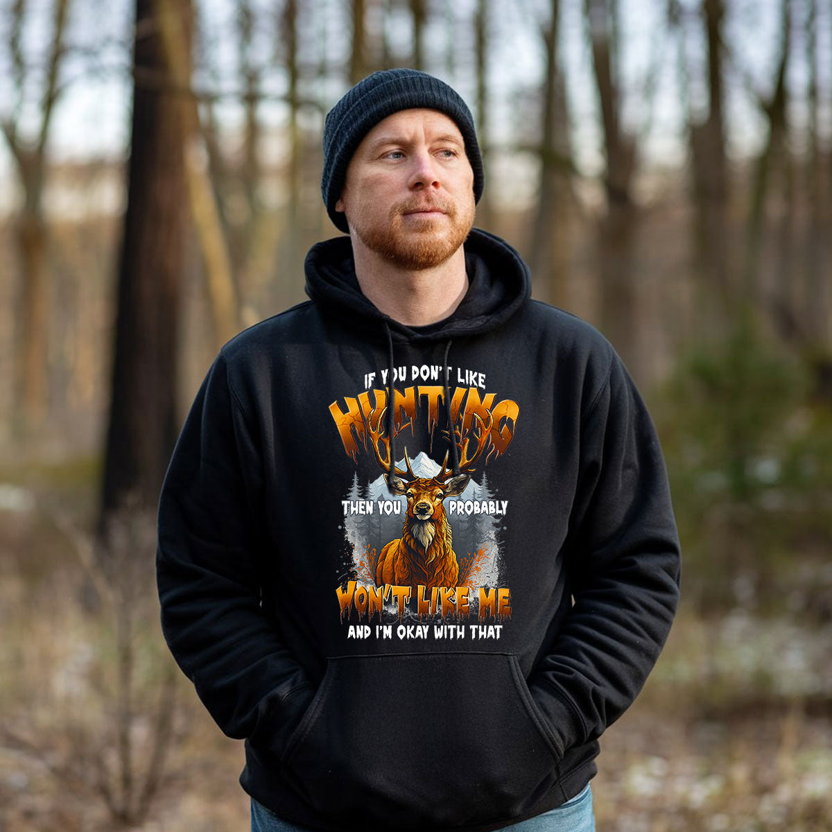 Funny Deer Hunting Shirt For Men, Buck Attitude Graphic Tee, Sarcastic Hunting Gift Idea, Gift For Hunters, Wapiti Craft Hoodie