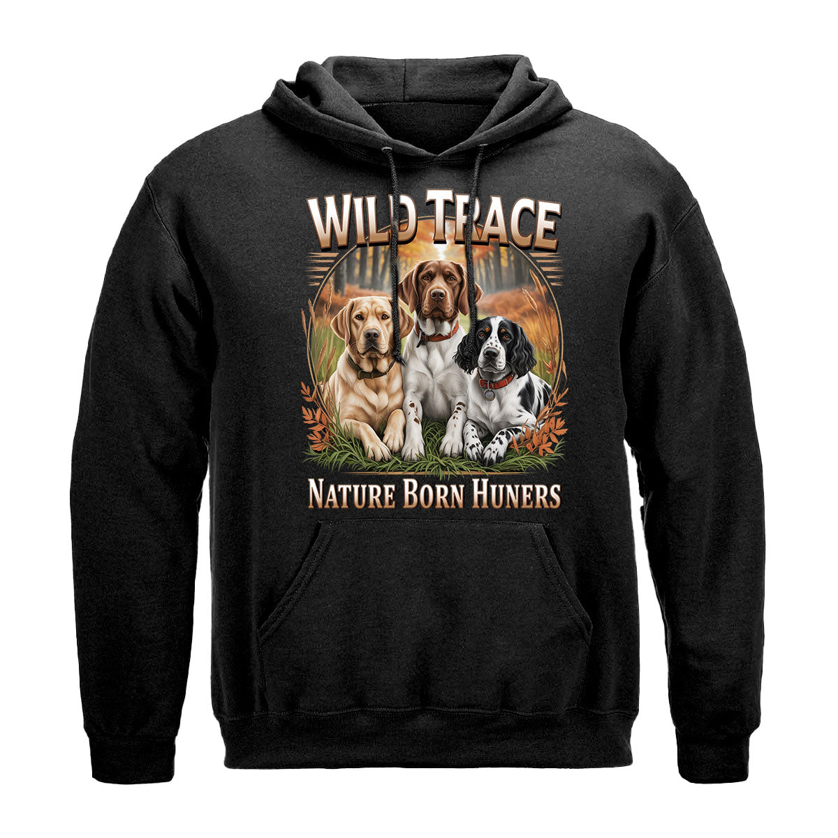 Hunting Dog Shirt For Men, Bird Dog Graphic Tee For Outdoorsman, Gift For Hunting Dog Lovers, Nature Style, Wapiti Craft Hoodie
