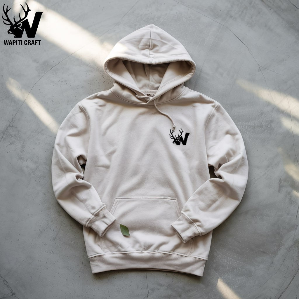 One Gobble One Shot Hunting Hoodie Wild Turkey Season Gear for Story Worthy Hunts Art Back Print - Wapiti Craft